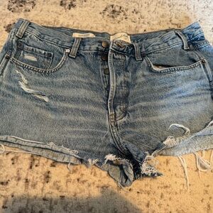Universal Thread Light Blue Distressed Jean Shorts